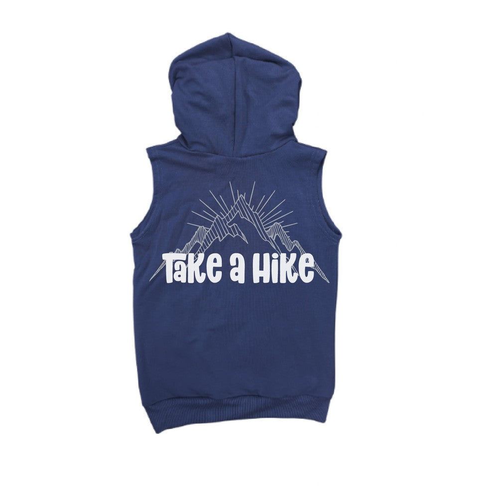 Take a Hike Sleeveless Hoodie Sleeveless Hoodie Made in Canada Bamboo Baby and Kids Clothing