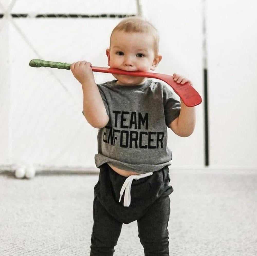 Team Enforcer Tee Tee Made in Canada Bamboo Baby and Kids Clothing
