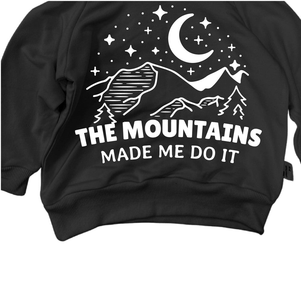 The Mountains Made Me Do It Hoodie Hoodie Made in Canada Bamboo Baby and Kids Clothing