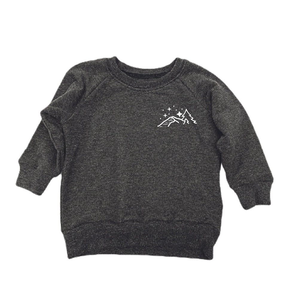 The Mountains Made Me Do It Sweatshirt Sweatshirt Made in Canada Bamboo Baby and Kids Clothing