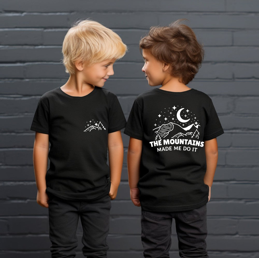 The Mountains Made Me Do It Tee Tee Made in Canada Bamboo Baby and Kids Clothing