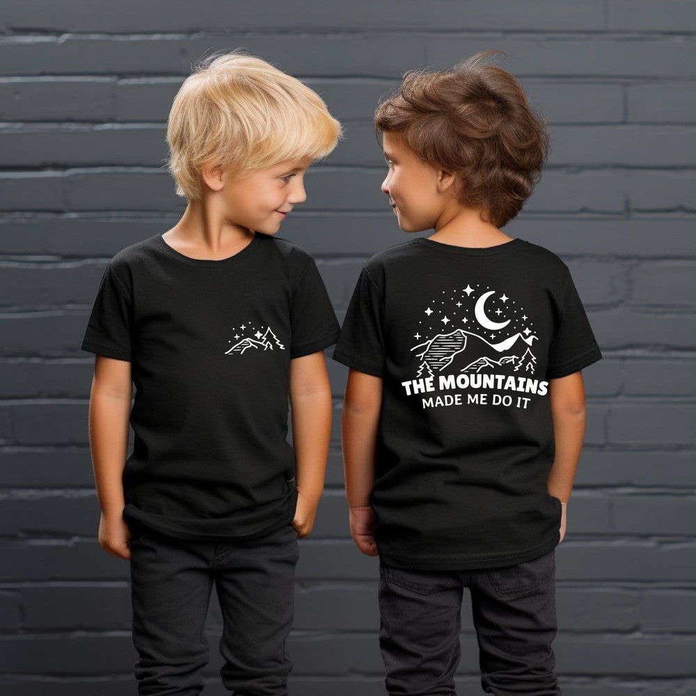The Mountains Made Me Do It Tee Tee Made in Canada Bamboo Baby and Kids Clothing