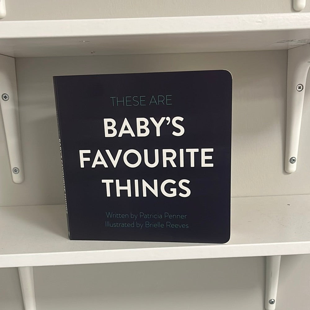 These Are Baby's Favourite Things Book Book Made in Canada Bamboo Baby and Kids Clothing