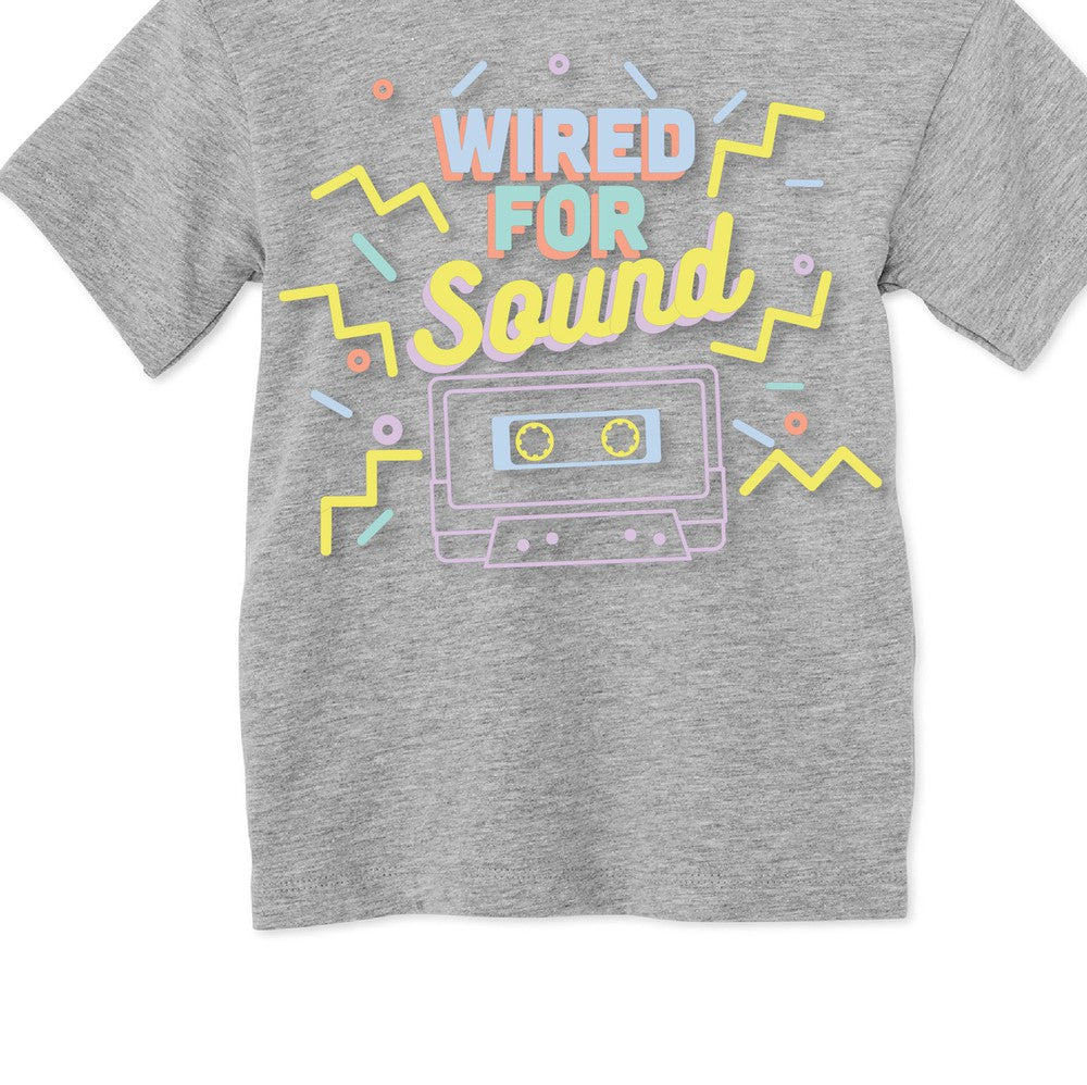 Wired for Sound Tee Tee Made in Canada Bamboo Baby and Kids Clothing