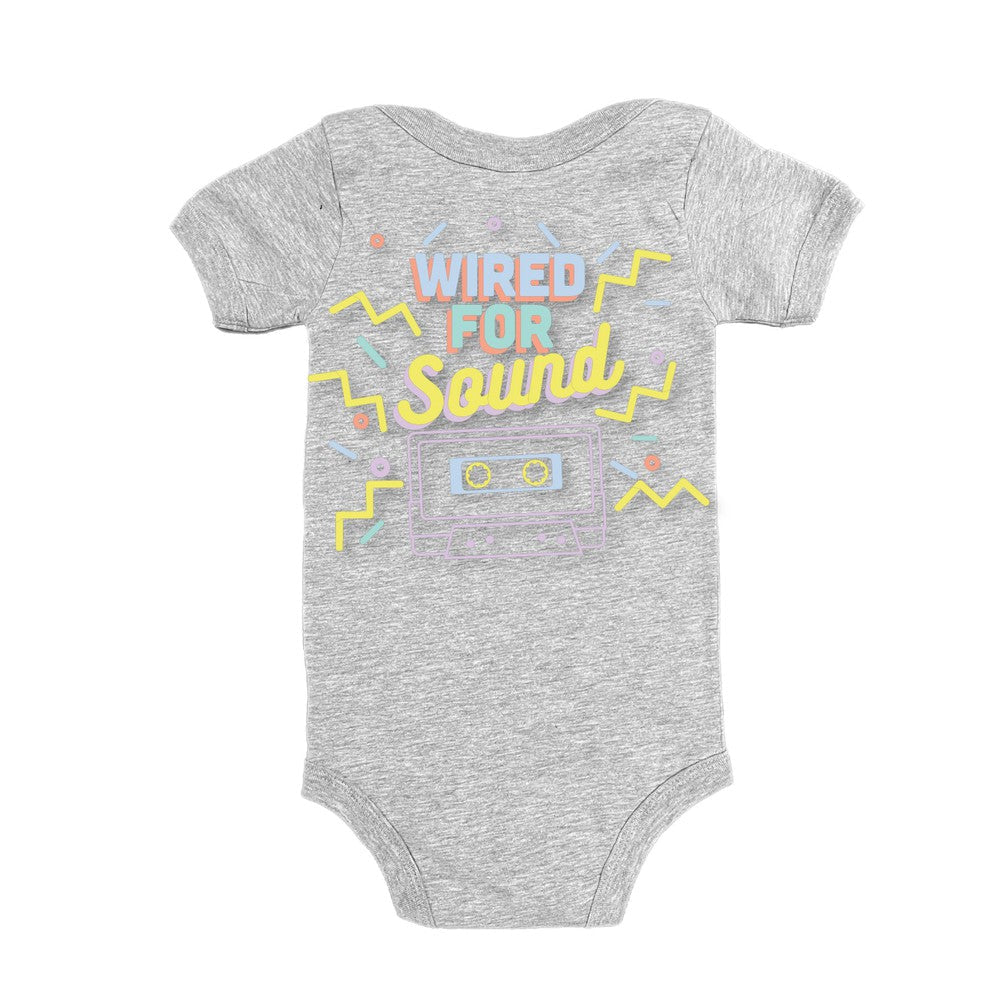 Wired for Sound Tee Tee Made in Canada Bamboo Baby and Kids Clothing