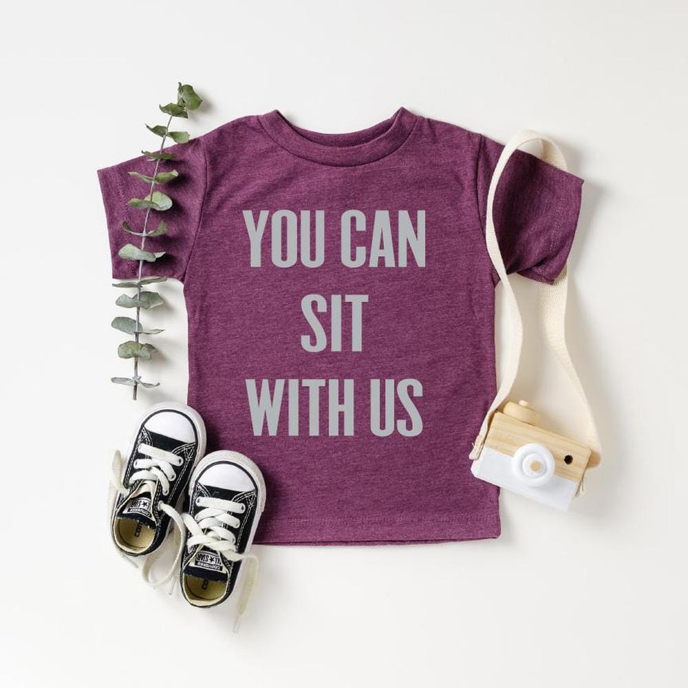 You Can Sit With Us Tee Tee Made in Canada Bamboo Baby and Kids Clothing