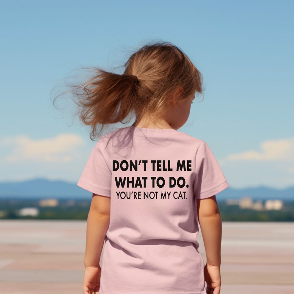 You're Not My Cat Tee Tee Made in Canada Bamboo Baby and Kids Clothing
