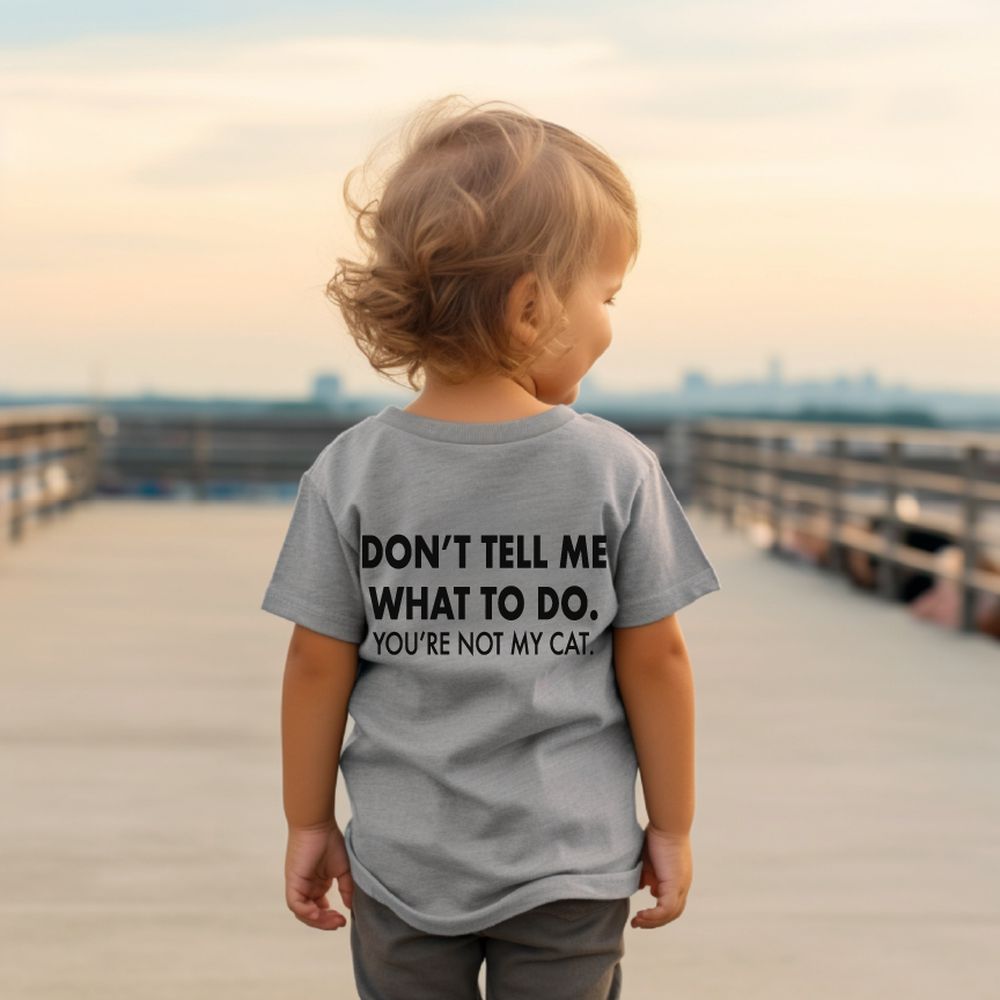 You're Not My Cat Tee Tee Made in Canada Bamboo Baby and Kids Clothing