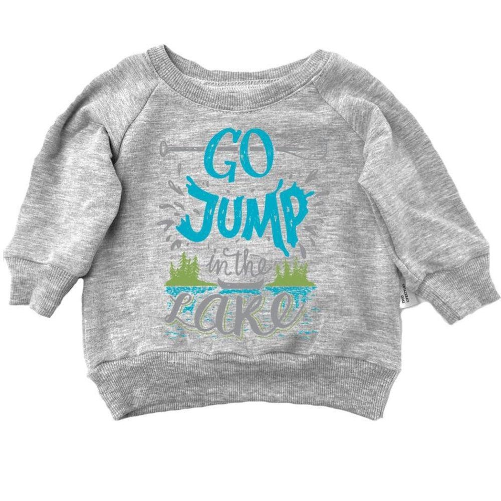 Go Jump in the Lake Sweatshirt-Portage and Main-Trendy Kids Clothes by Portage and Main