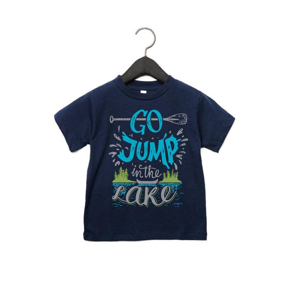 Go Jump in the Lake Tee-Portage and Main-Trendy Kids Clothes by Portage and Main